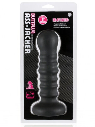 6 Inch Ass-Jacker Ribber Butt Plug